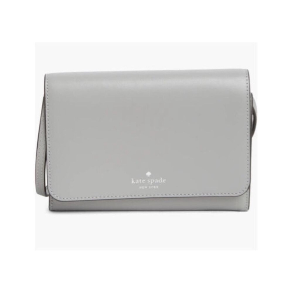 Kate Spade Cove St Dody in Nimbus Gray Leather Crossbody Bag NWT